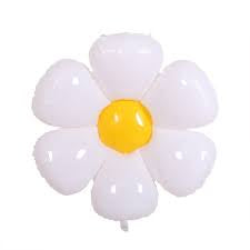 Balon Foil Daisy Flower Size 50 x 41 cm