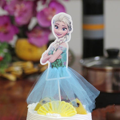 Cake Topper Princess Snow White, Sofia, Anna, Aurora, Cinderella, Elsa