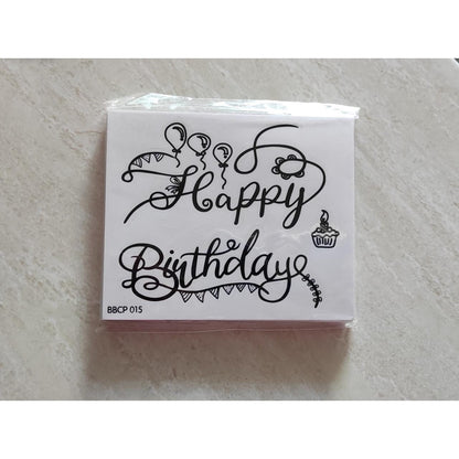 Stiker Bobo Balon PVC ukuran 12 x 12 cm / Balloon Sticker Tulisan Happy Birthday / Love You / Unicorn