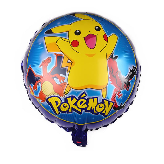 Balon Foil Bulat Pokemon Size 45 cm