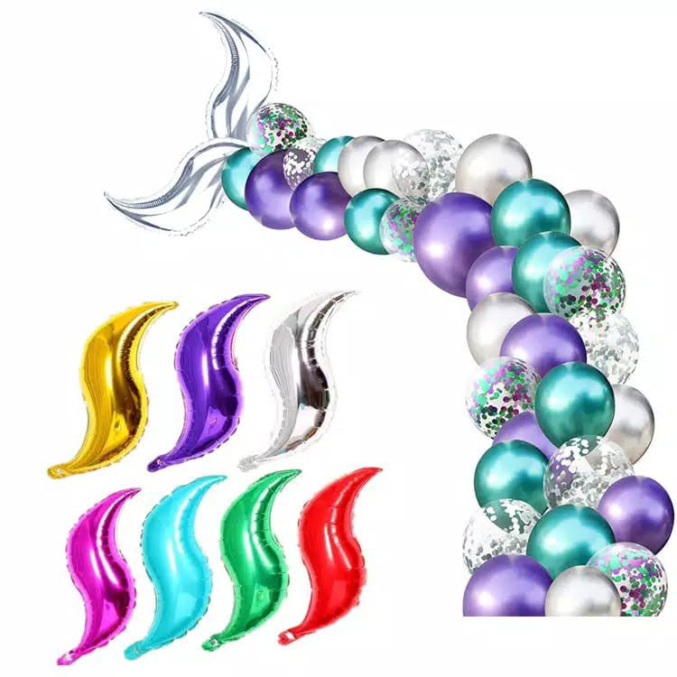 1 Balon Foil S Shape Jumbo Size 18 inch