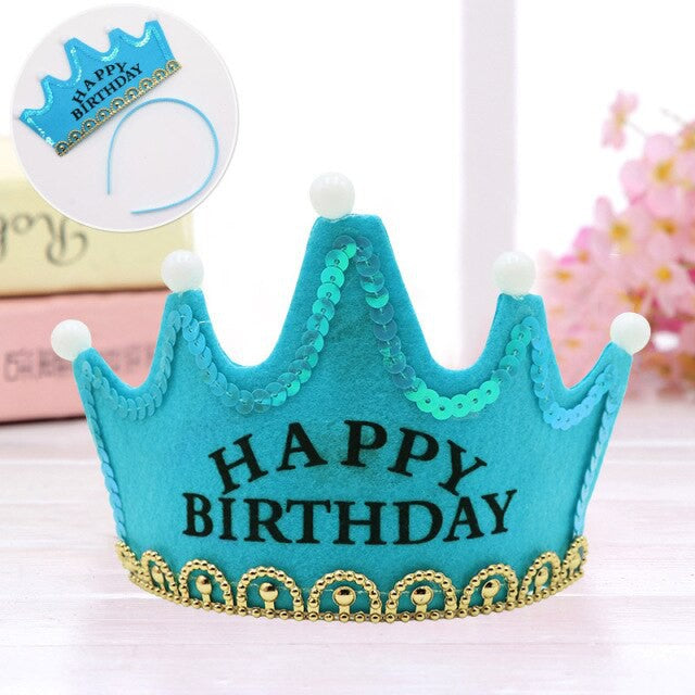 Mahkota LED/Crown LED Happy Birthday/Mahkota King/Princess