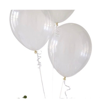 Balon Latex/Lateks Transparan/Clear/Bening 12 inch