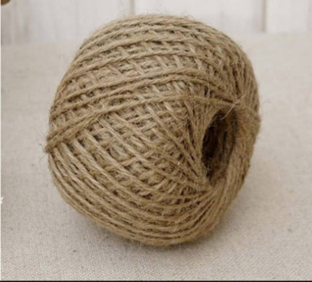 1 Roll 100 meter Hemp Rope 3 Ply Tebal 3 mm / Tali Rami / Tali Goni / Jute Rope
