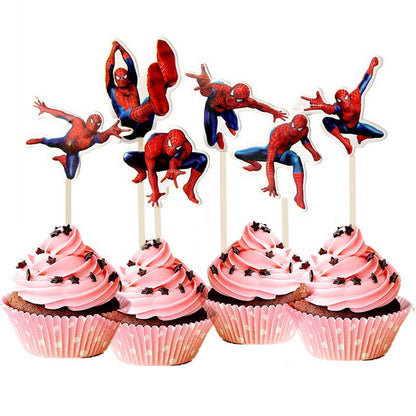 1 Pack isi 24 pcs Cake Topper / Hiasan Kue Karakter /Kartun