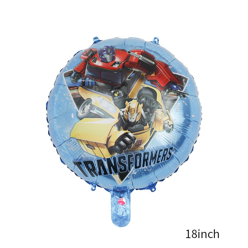 Balon Foil Bulat Transformers / Megatron , Optimus Prime, Bumblebee Size 45 cm