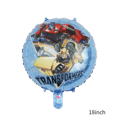 Balon Foil Bulat Transformers / Megatron , Optimus Prime, Bumblebee Size 45 cm