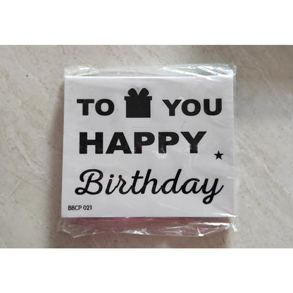 Stiker Bobo Balon PVC ukuran 12 x 12 cm / Balloon Sticker Tulisan Happy Birthday / Love You / Unicorn