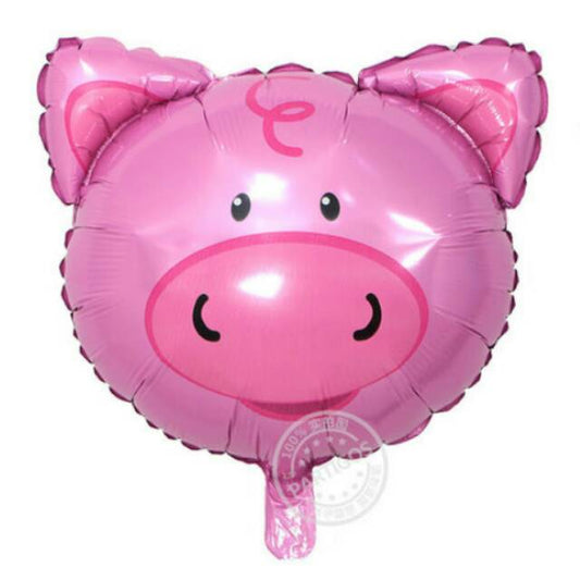Balon Foil Pig Head / Kepala Babi Size 60 cm