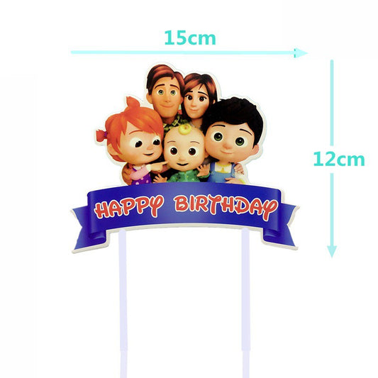 Cake Topper HBD Happy Birthday / Hiasan Kue Ulang Tahun Baby Semangka