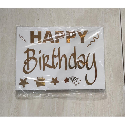 Stiker Bobo Balon PVC Ukuran 21 x 29 cm Balloon Sticker Tulisan Happy Birthday/I Love You/Graduation/Congrats