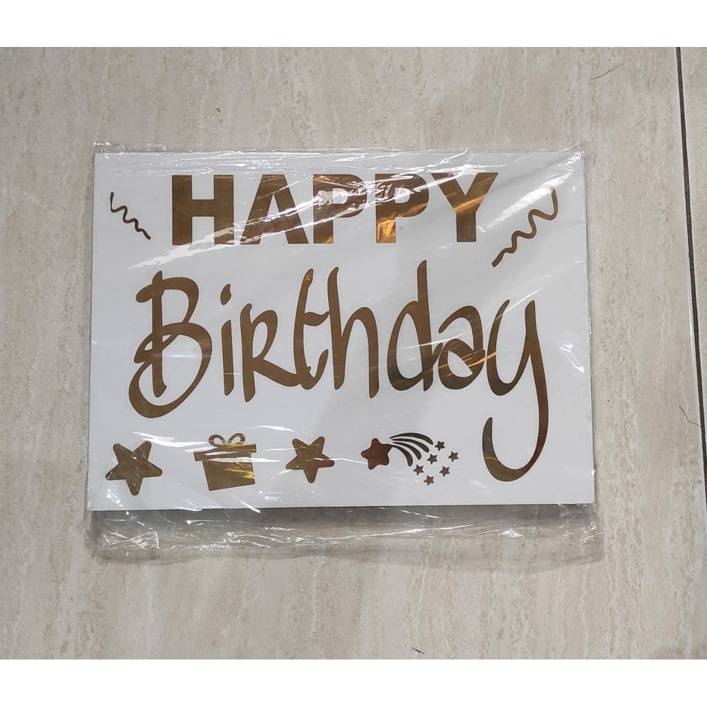 Stiker Bobo Balon PVC Ukuran 21 x 29 cm Balloon Sticker Tulisan Happy Birthday/I Love You/Graduation/Congrats