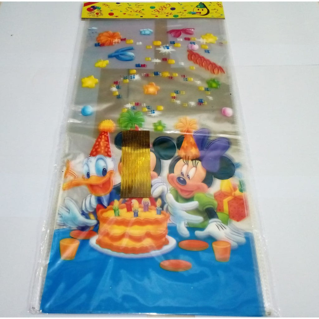 ( isi 10 pcs ) Plastik Snack Kartun / Goodie Bag Besar Size 25 cm x 50 cm /  Bingkisan Ulang Tahun / Ultah