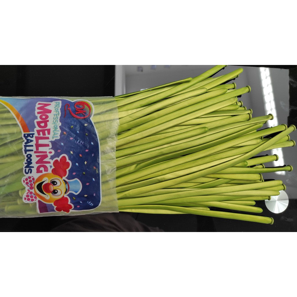 Balon Latex Twist Chrome / Balon Panjang / Pentil / Cacing Chrome