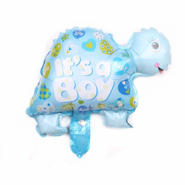 Balon Foil Turtle / Kura-kura It's A Boy,  It's A Girl Size Mini