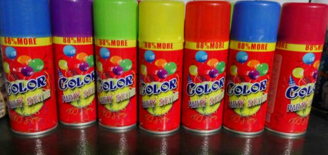 Crazy String / Party String / String Spray HANYA BISA KIRIM AREA JAWA TIMUR