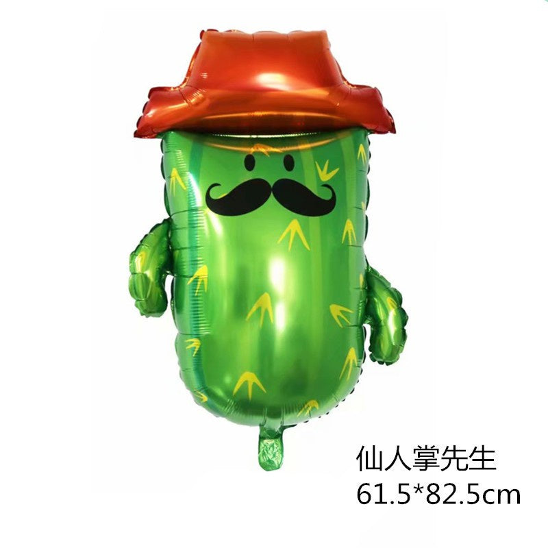 Balon Foil Kaktus / Mr. Cactus & Mrs. Cactus 61 x 87 cm