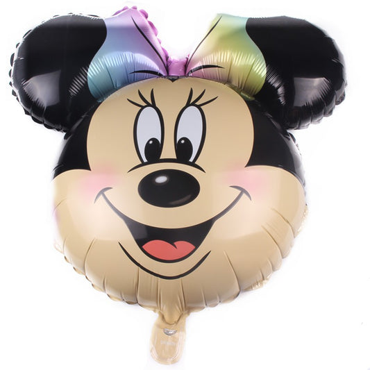 Balon Foil Minnie Mouse Head / Kepala Minnie Mouse Size 69 cm