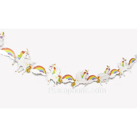 Banner Unicorn & Rainbow Clouds