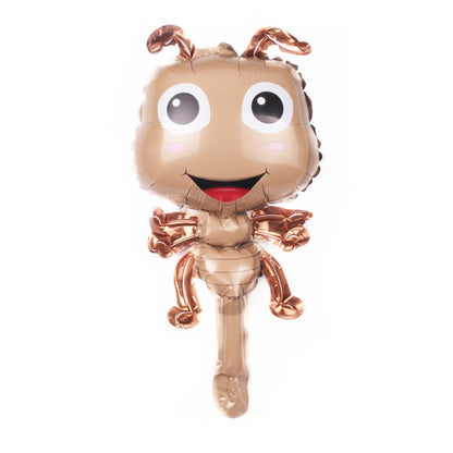 1 Set isi 4 Balon Foil Insect ( Gecko, Bee, Ant, Mantis ) Size Mini