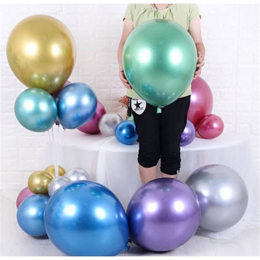Balon Latex / Lateks Chrome Jumbo Size 18 Inch