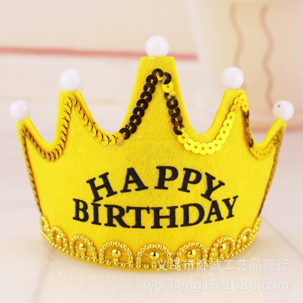 Mahkota LED/Crown LED Happy Birthday/Mahkota King/Princess