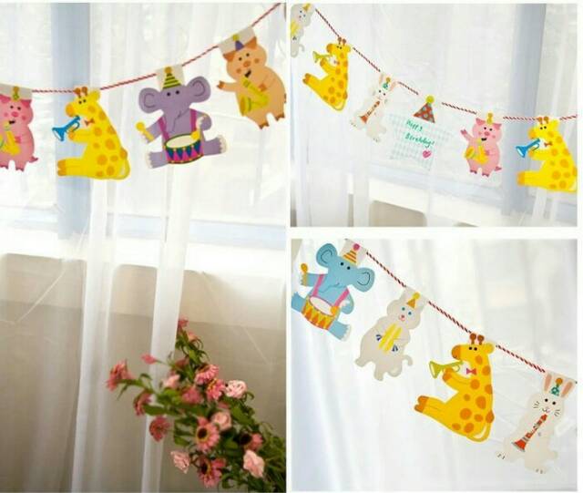 Bunting Banner Hewan / Animal Bunting Banner