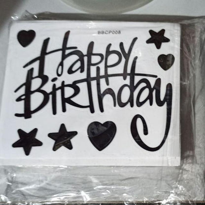 Stiker Bobo Balon PVC ukuran 12 x 12 cm / Balloon Sticker Tulisan Happy Birthday / Love You / Unicorn