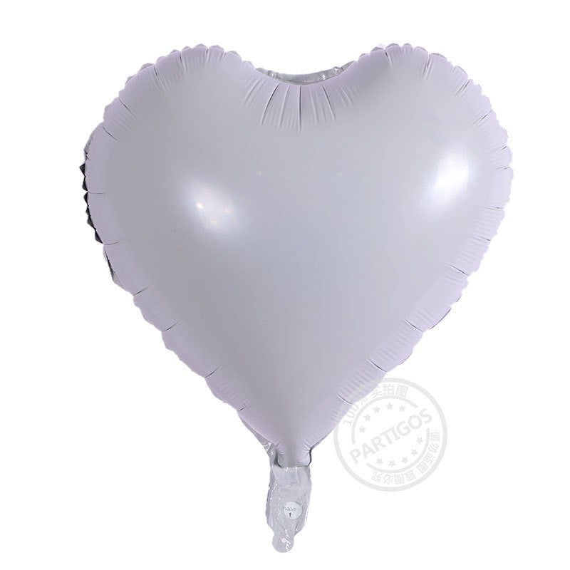 Balon Foil Star / Bintang / Hati / Love size 18 inch (45 cm) Warna Hitam Putih