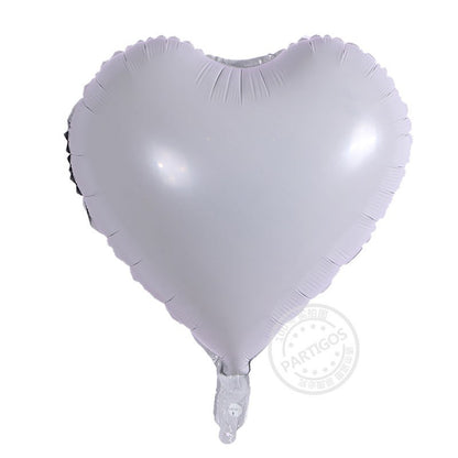 Balon Foil Star / Bintang / Hati / Love size 18 inch (45 cm) Warna Hitam Putih