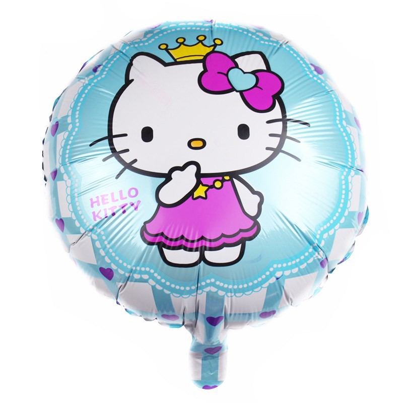 Balon Foil Bulat Hello Kitty Size 45cm