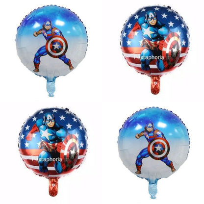 Balon Foil Captain America Bulat Size 45 cm