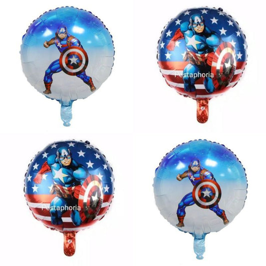 Balon Foil Captain America Bulat Size 45 cm