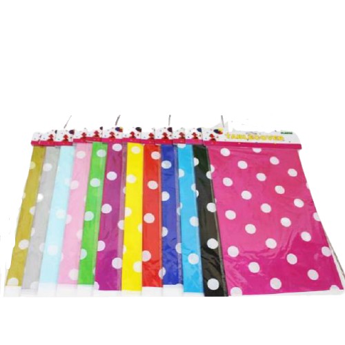 Taplak Meja Plastik Polkadot / Plastic Table Cover Polkadot