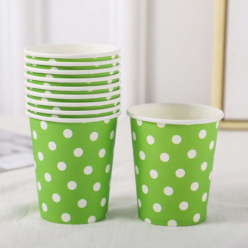 Paper Cup / Gelas Kertas Motif Polkadot