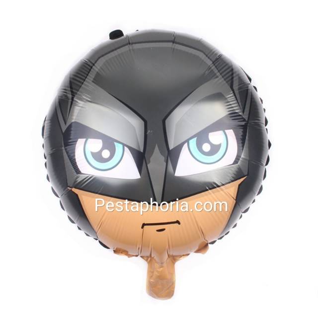 Balon Foil Bulat Kepala Baby Captain America Head , Baby Spiderman Head , Baby Batman Head 45 cm