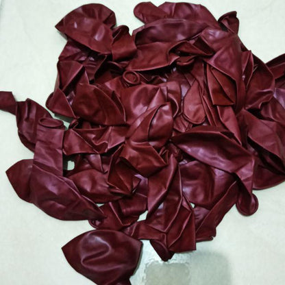 Balon Latex / Lateks Metalik 12 inch Warna Pome / Pomegranate Red