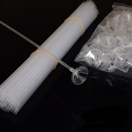 Stick /Stik Balon Latex / Lateks / Transparent / Transparan isi 10 pcs