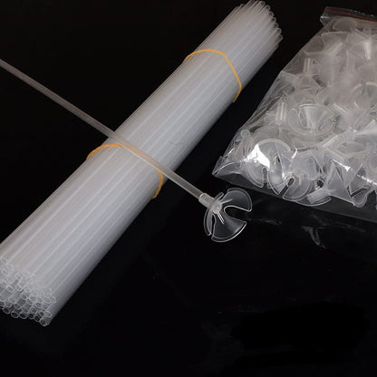 Stick /Stik Balon Latex / Lateks / Transparent / Transparan isi 10 pcs