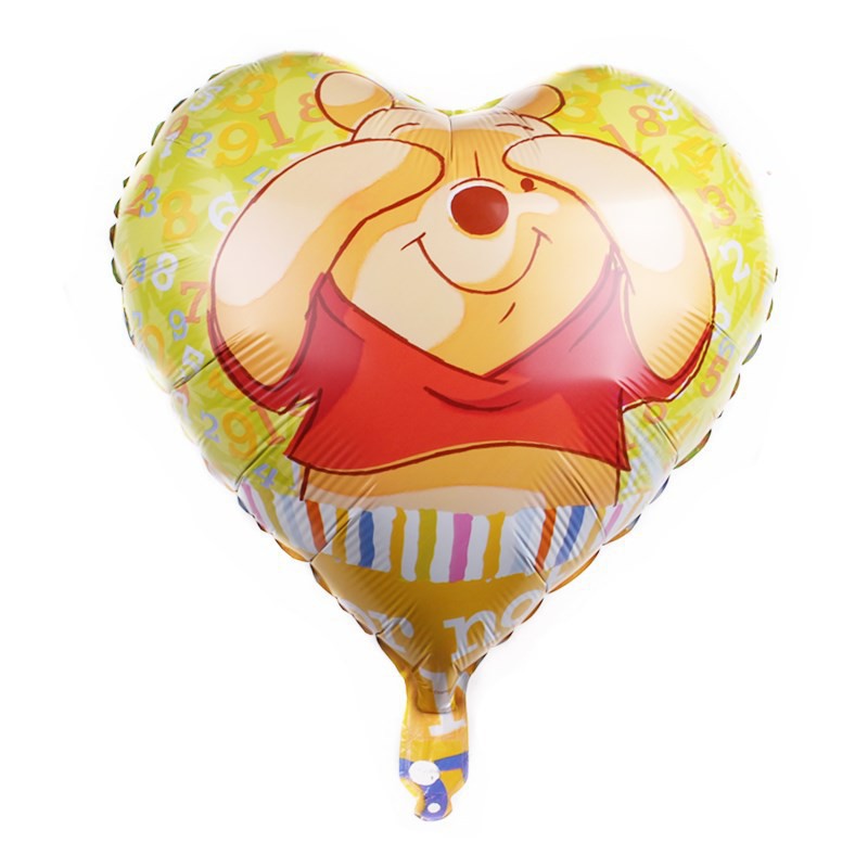 Balon Foil Hati Winnie The Pooh Size 45 cm