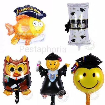 Balon Foil Graduation / Grad / Wisuda Mini