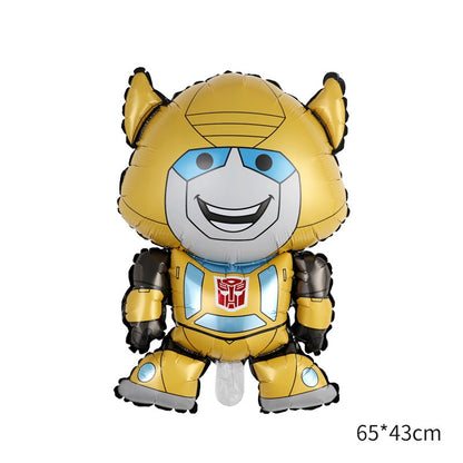 1 Set isi 2 Balon Foil Baby Transformers Bumblebee dan Optimus Prime