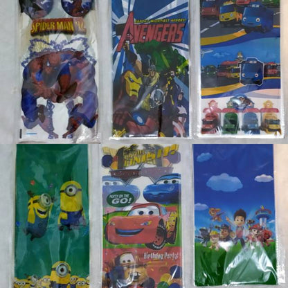 ( isi 10 pcs ) Plastik Snack Kartun / Goodie Bag Size Sedang 18 cm x 36 cm /  Bingkisan Ulang Tahun / Ultah