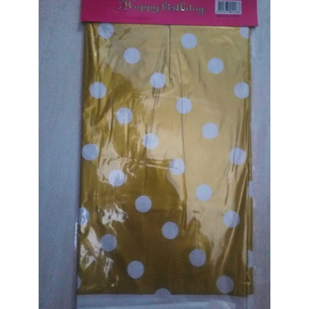 Taplak Meja Plastik Polkadot / Plastic Table Cover Polkadot