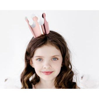( isi 10 pcs ) Party Hat Crown / Mahkota Metalik
