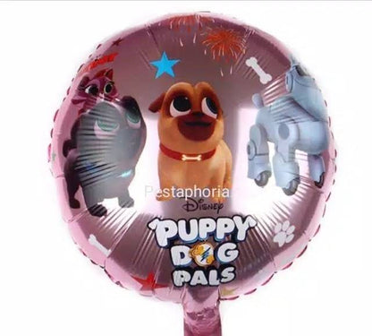 Balon Foil Bulat Puppy Dog Pals Size 45 cm