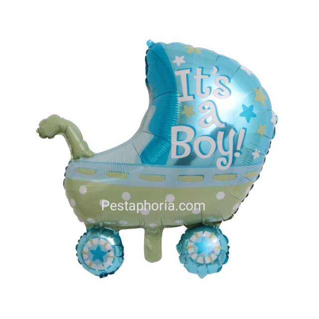 Balon Foil New Baby Stroller Jumbo Size 80 cm