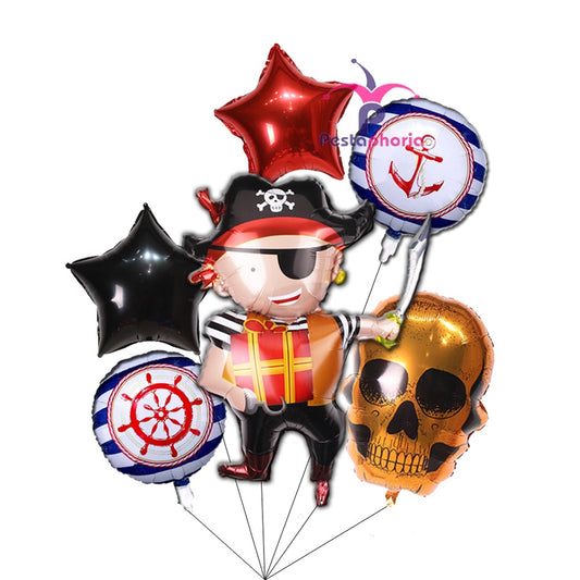 Set isi 6 Balon Foil Pirate