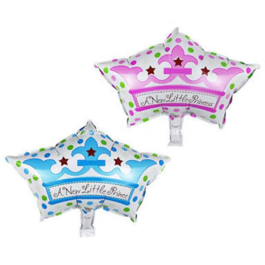 Balon Foil Mini Crown / Mahkota A New Little Prince / Princess