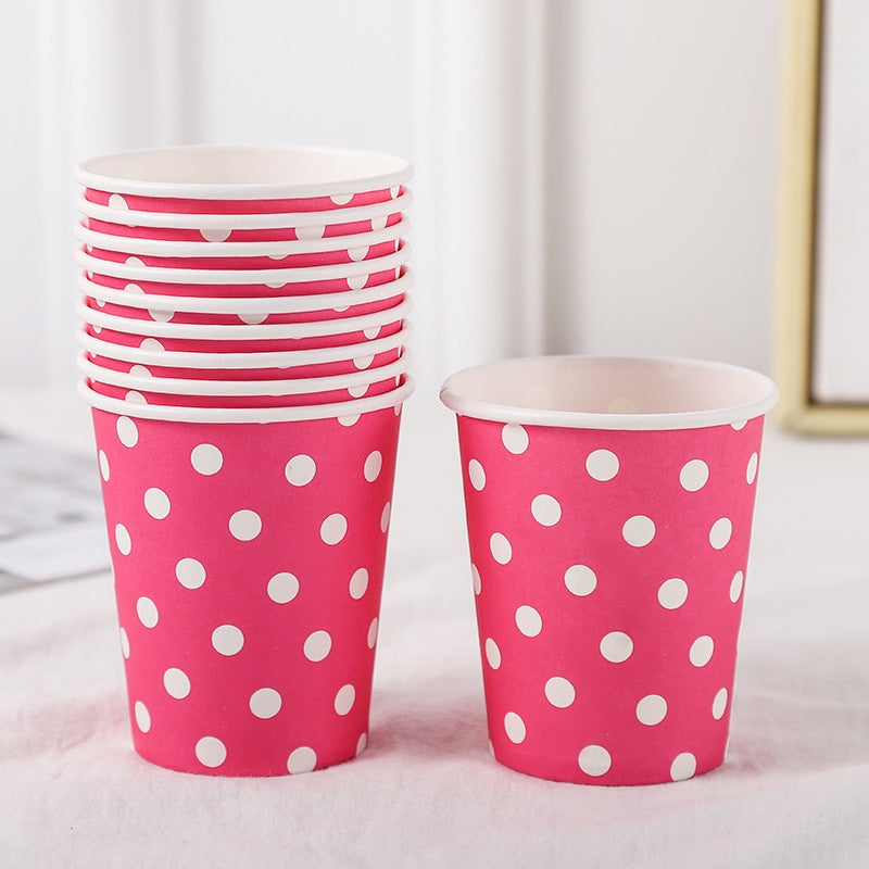 Paper Cup / Gelas Kertas Motif Polkadot